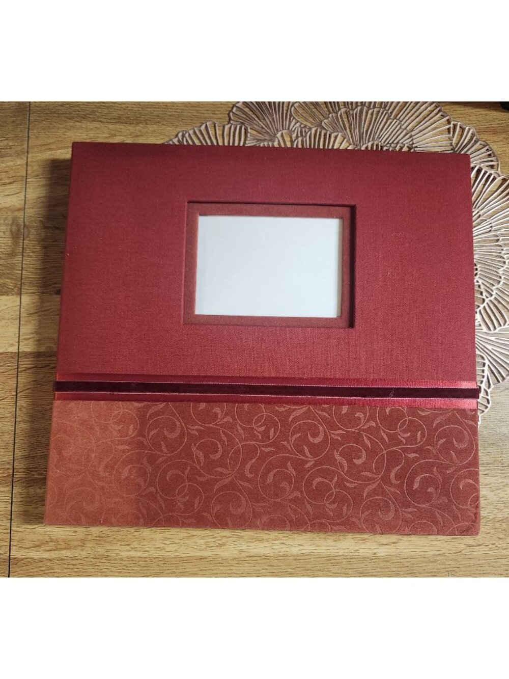 New Seasons Scrapbook Christmas Theme Red Textured Cover 12x12